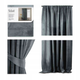 Штора блек-аут AmeliaHome Velvet 140 х 270 см (13050717671) сірий - изображение 1