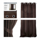 Штора блек-аут на люверсах AmeliaHome Velvet 140 х 270 см (13050715964) коричневий - изображение 1