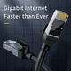 Патч-корд для інтернету BASEUS RJ45 Gigabit flat 1 м, чорний - зображення 5