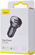 Автомобільний зарядний пристрій Baseus Digital Display Dual USB 4.8 A Car Charger 24 W Grey (CCBX-0G) - зображення 6