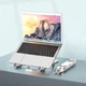 Подставка для ноутбука планшета складная пластик XO C102 с регулировкой высоты white - изображение 5
