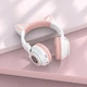 Бездротові Bluetooth навушники Borofone BO18 "Котячі вушка" LED MP3 White - изображение 3