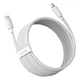 Кабель Baseus Type-C для Lightning Simple Wisdom Data Cable Kit USB to iP PD 20W (комплект з 2 штук) 1.5m (TZCATLZJ-02) White - зображення 3