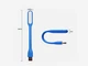 Мини фонарик USB LED для ноутбука, чтения в темноте Blue - изображение 2
