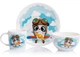 Набор детской посуды Ardesto Panda pilot панда 3 предмета фарфор - изображение 1