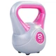 Гиря пластиковая Zelart Fit 5734-2 вес 2кг Grey-Pink - изображение 2