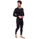 Спортивная компрессионная футболка мужская Zelart Lidong Fit 500 размер 2XL (180-185 см) Black - изображение 7