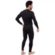 Спортивная компрессионная футболка мужская Zelart Lidong Fit 500 размер 2XL (180-185 см) Black - изображение 8