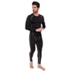 Спортивная компрессионная футболка мужская Zelart Lidong Fit 500 размер M (165-170 см) Black-Green - изображение 7