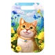 Дерев'яна дошка "Рудий котик" прямокутна Ubumblebees 0,3х20х25 см 000246694 - зображення 1