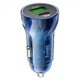 Автомобильное зарядное устройство с быстрой зарядкой HOCO Z47A |1USB/1Type-C, QC/PD, 30W/3A| blue - изображение 1