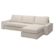 Диван 4-місний IKEA KIVIK з шезлонгом Tresund світло-бежевий (594.943.87) - изображение 1