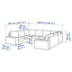 Диван 6-місний П-подібний IKEA KIVIK Tibbleby сірий/бежевий (094.405.80) - изображение 8