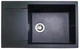 Гранитная кухонная мойка Luxor Maienblute BK 78 x 50 + сифон, перелив, горловина в комплекте черный - изображение 6