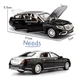 Машинка Mercedes Maybach S600 игрушка моделька металлическая коллекционная 21 см Черный (4495141) - изображение 3