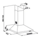 Витяжка кухонна купольна Eleyus Kleo 470 60 BR Коричневий - изображение 5