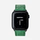 Ремінець Kartell для Apple Watch зі шкіри страуса 38/40/41 мм S/M з фолікулами Зелений - зображення 1