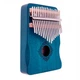 Музыкальный инструмент Калимба Kalimba на 17 язычков Ручное фортепиано Синий с Узором K-17-03S - изображение 1