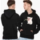 Худи мужской парный Поросята (9225-3959) XL Черный - изображение 1