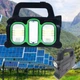 Фонарь ручной светодиодный аккумуляторный HВ-6169 на солнечной батарее LED лампа с 3-мя режимами освещения и USB зарядкой - изображение 9