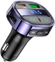 Автомобильное зарядное устройство с FM-модулятором Hoco E70 PD30W + QC3.0 car BT FM transmitter Magic Night (6931474765246) - изображение 1