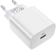 Сетевое зарядное устройство Hoco C76A Plus Speed source PD20W charger White (693147474746917) - изображение 4
