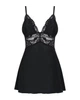 Пеньюар с трусиками Obsessive 810-BAB-1 babydoll & thong black L/XL SO7153 - изображение 5