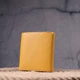 Яркий женский кожаный кошелек с монетницей KARYA 21376 Желтый - изображение 8