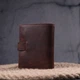 Небольшой мужской кошелек в винтажной коже KARYA 21387 Коричневый - изображение 7