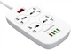 Сітковий фільтр підовжувач ColorWay CW-CHU44QW 4xUSB 4/1.8m Quick Charge 3.0. White - зображення 1