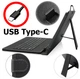 Универсальный чехол с клавиатурой для планшетов с диагональю от 10" Black (USB Type-C) - изображение 1