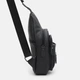Сумка-слинг мужская кожаная Laras K10223abl Черная (ROZ6400172808) - изображение 5