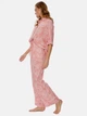 Піжама жіноча Pretty You London Printed Studio Long 20/3XL Рожевий (5056372013327) - зображення 3