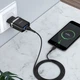 Мережевий зарядний пристрій швидкої зарядки Hoco N1 12 W з LED з USB роз'ємом та LED підсвічуванням порту та кабелем USB to Type-c у комплекті Чорний - зображення 11