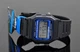 Чоловічий наручний годинник з каучуковим ремінцем Casio F-105W-1AWYEF Чорний з синім - зображення 5