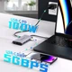 Двойная док-станция UtechSmart 10 в 1 с 4K@60Hz USB C с 4K HDMI, DisplayPort, 100 Вт PD, Gigabit Ethernet, Type-C Data, SD/TF, 3 порта USB для MacBook и других ноутбуков. Цвет - Серый - изображение 3