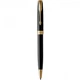 Кулькова ручка Parker SONNET Black Lacquer GT BP 86 032 - зображення 1