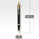 Ручка шариковая Parker IM Black GT BP Трезубец 22032_TR - изображение 3