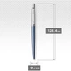 Ручка шариковая Parker JOTTER Waterloo Blue CT BP 16 832 - изображение 3