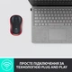 Миша безпровідна Logitech M185 Black/Red (910-002240) - изображение 6