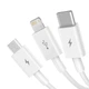 Кабель 3-в-1 Baseus Superior Series Fast Charging 3.5A 1.5m білий (CAMLTYS-02) - зображення 4