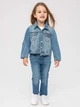 Подростковая джинсовая куртка для девочки Minoti 14jacket 1 38847TEN 158-164 см Синяя (5063025096903) - изображение 2
