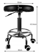 Стілець косметичний поворотний на 360° HOKER чорний 18320 - зображення 5