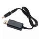 Кабель преобразователь напряжения USB-DC для роутера 9В/12В с переключателем DC 5.5×2.1 и переходником - изображение 7