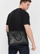 Сумка мужская кожаная Laras K102020-36bl Черная (ROZ6400172830) - изображение 2