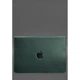 Кожаный чехол-конверт на магнитах для MacBook Pro 16" Зеленый Crazy Horse 5034902 - изображение 2