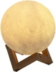 Нічник Луна з акумулятором Berger Moon 12 см 3D RGB з пультом д/у - изображение 4