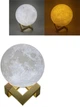 Нічник Луна з акумулятором Berger Moon 12 см 3D RGB з пультом д/у - изображение 5