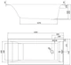 Ванна акриловая CERSANIT Larga S301-305 160x75 + ножки - изображение 5