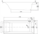 Ванна акриловая CERSANIT Larga S301-303 170x75 + ножки - изображение 4